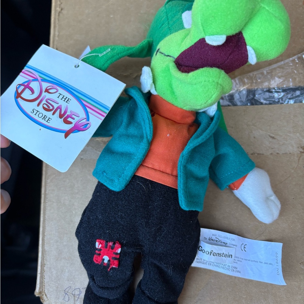 Disney Green and Orange Plush Toy